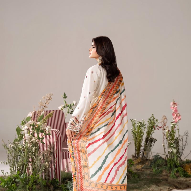 White Farsy Dress