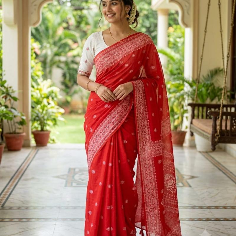 Chanderi silk sharee