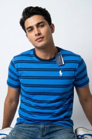 Premium Striped Crew Neck T-Shirt