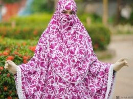 Premium Printed Viscose Cotton Hijab with Niqab Set